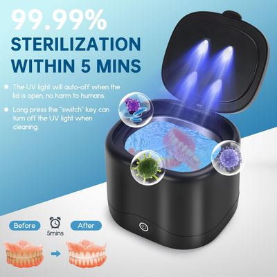 45K Ultrasonic Cleaner for Dentures &amp; Retainers Jewelry, Mouth Guard, Rings, Silver, Watches, Diamonds, Coins, Razors